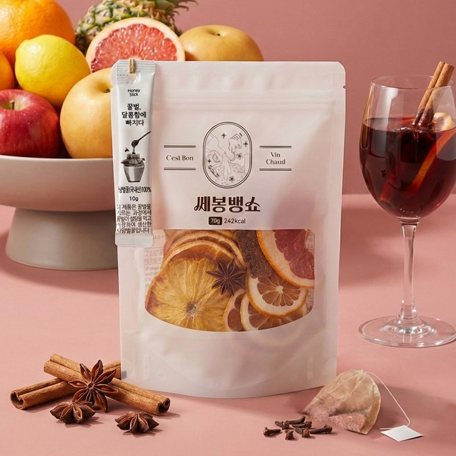 쎄봉 뱅쇼키트 와인뱅쇼재료, 70g, 1개