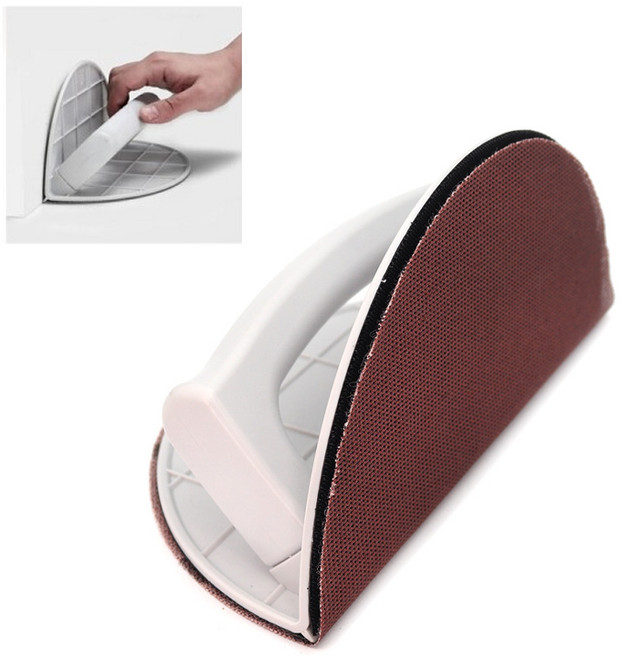 아이베란다 모서리 샌딩 샌더 몰탈 퍼티 코너 사포포함 220mm, 1개