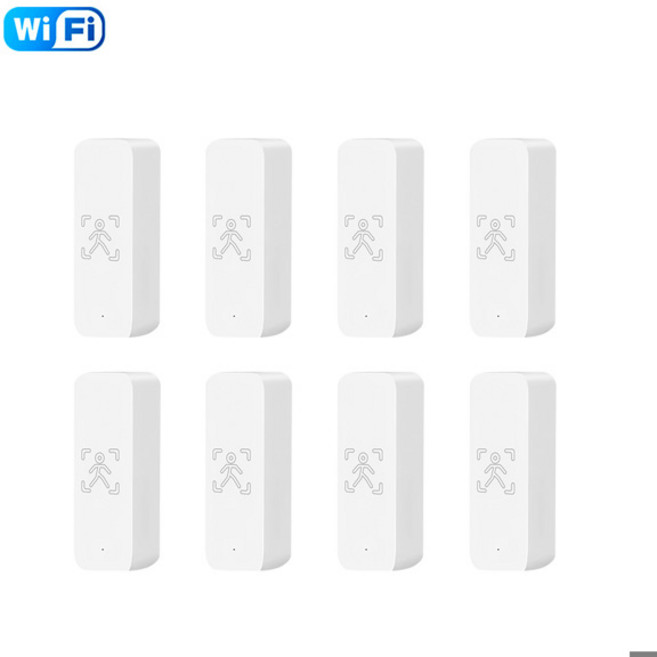 투야 와이파이 PIR 동작 감지 센서 스마트 인체 감지 적외선 감지기 10GHz MmWave 레이더 동작 감지기 스마트 홈 라이프 알렉사, 02 8PCS WiFi
