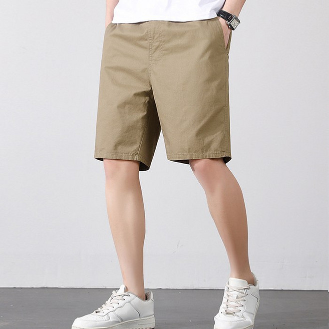 제이붐 남자 5부 밴딩 면반바지 빅사이즈