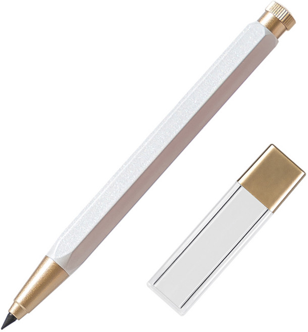 깎지 않는 연필 자이 탄소펜 샤프형 무한연필, PURE WHITE