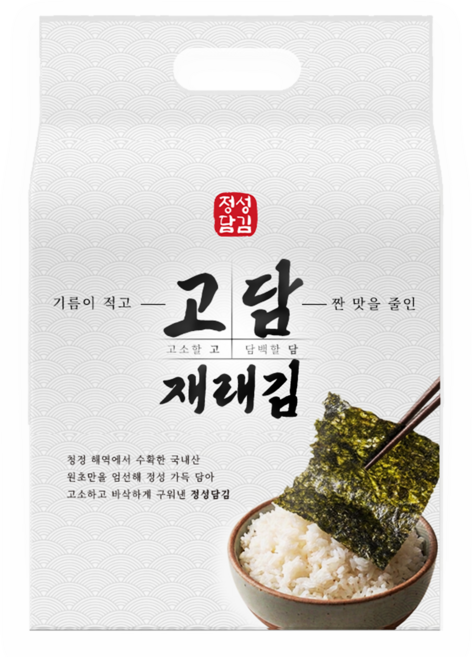 정성담김 고담재래김 선물세트 27봉 해남김 맛있는김 도시락김, 1세트