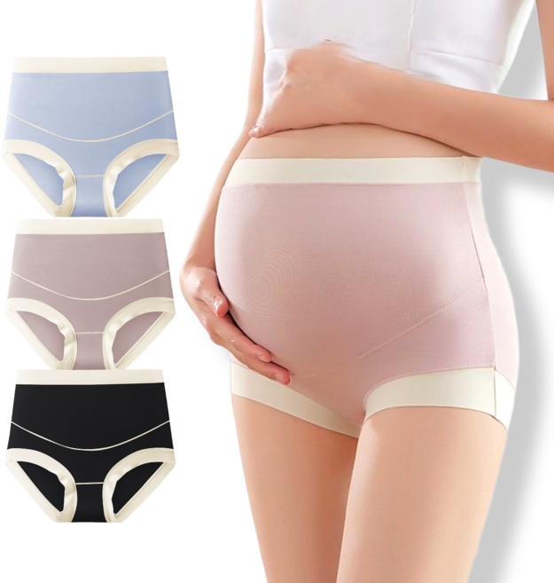 [55-110kg] 하이웨스트 빅사이즈 모달 노라인 임산부 팬티 3종세트