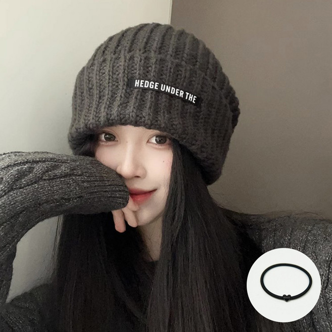 스카이미너리즈 얼굴 작아보이는 꽈배기 니트 모자