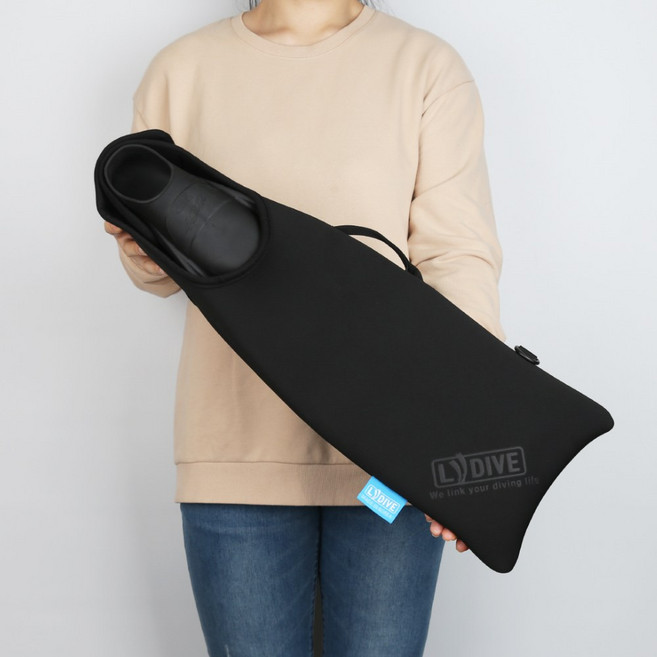 엘다이브 프리다이빙 핀백 롱핀가방, 엘다이브 숏핀백 블랙