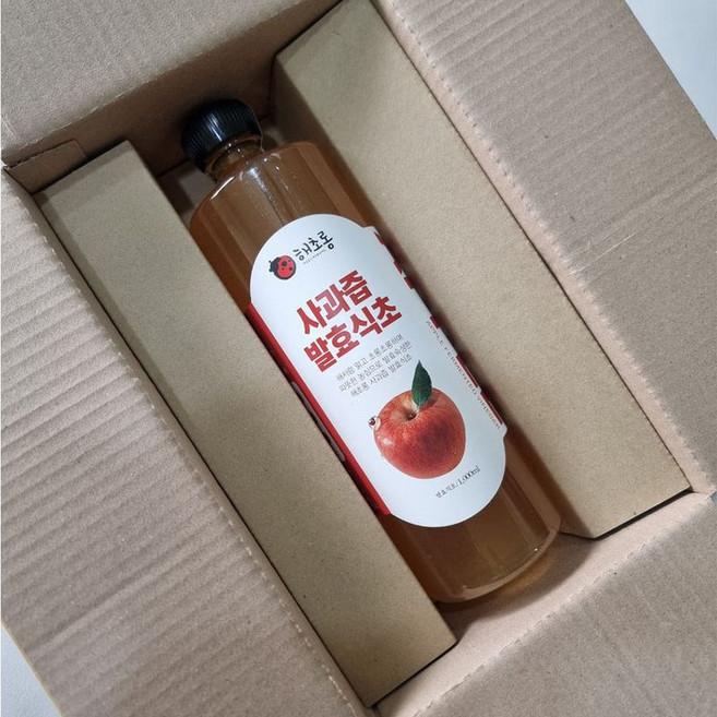 해초롱 문경사과100%식초 천연발효사과식초, 1개, 500ml