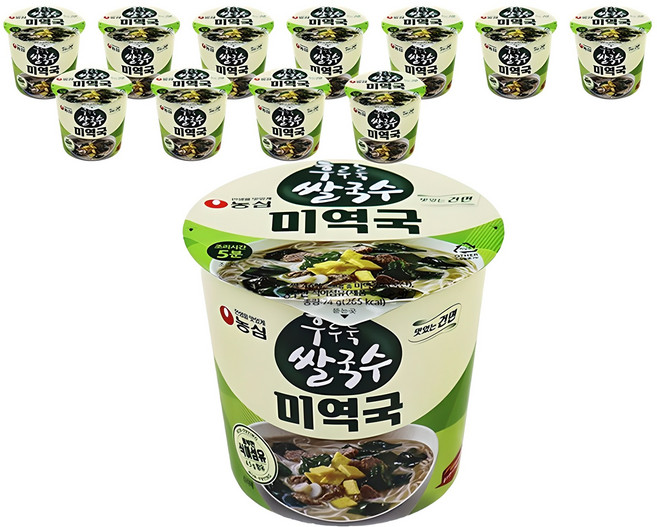 후루룩 쌀국수 미역국 74g, 12개