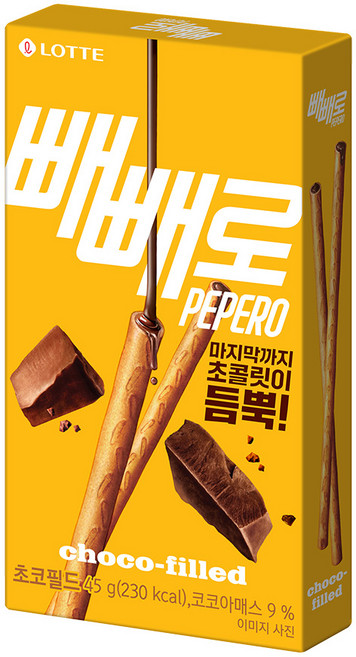 롯데 누드 빼빼로, 45g, 25개