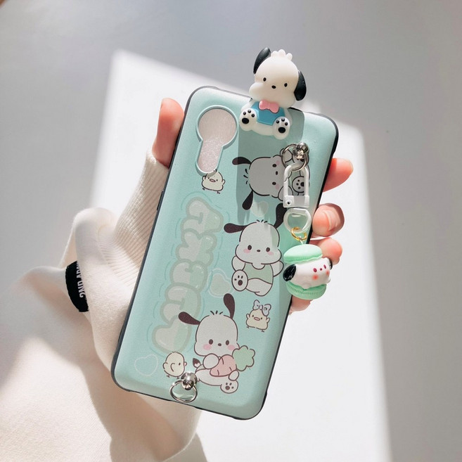 갤럭시X커버5 엑스커버5 포차코 강아지 민트 신비키즈폰 춘식이 SM-G525N 케이스