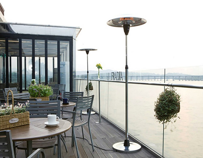 [야외난로]전기 파티오히터 야외 야외용 테라스 실외 난로, SWH-F300ED