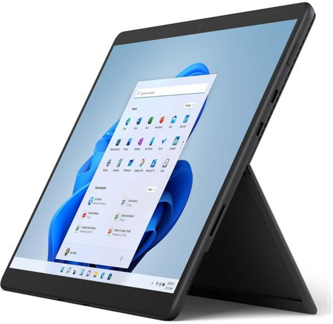 Pro 8-13" 터치스크린 - 인텔 Evo 플랫폼 코어 i7-16GB 메모리 - 256GB SSD - 디바이스 전용 - 그래파이트 최신 모델, Surface Pro 8, Windows 11