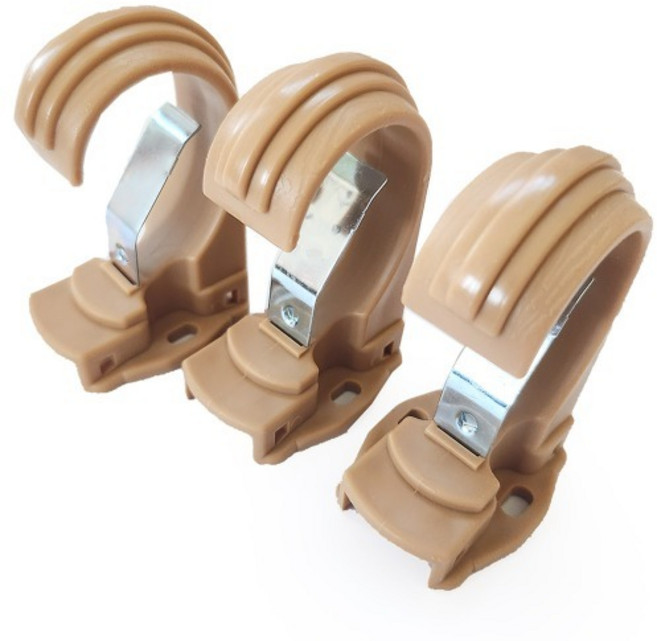 민광 커튼브라켓 (브라운 35mm) K-3497 커텐봉걸이, 1개