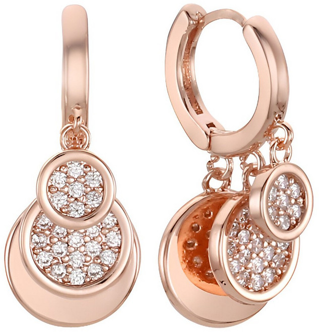 레베르 감각 무드 데일리 링 귀걸이 여성 14K 골드핀 원터치 귀걸이