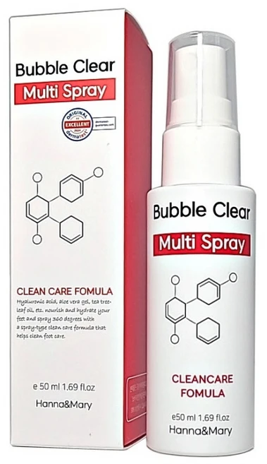 한나앤마리 버블클리어 멀티 스프레이 50ml 문제성 손발톱 개선제, 1개 - 쿠팡