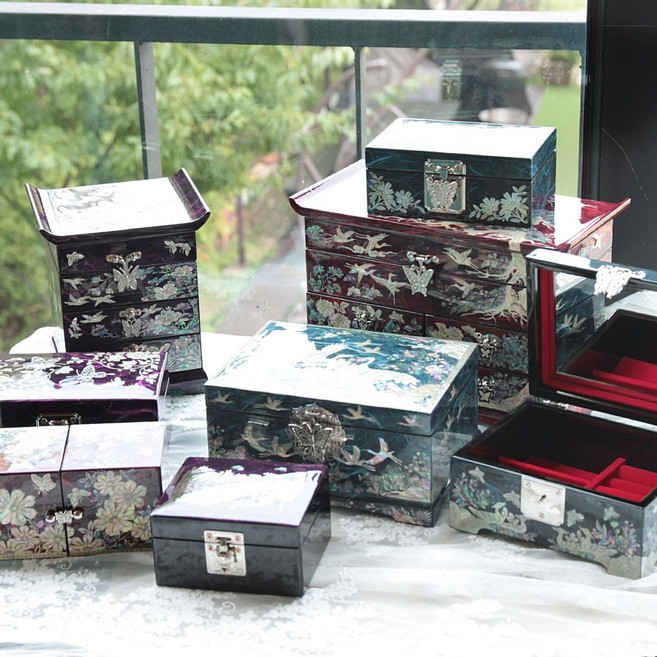 자개보석함 자개함 나전칠기보석함 외국인선물, 선물포장X