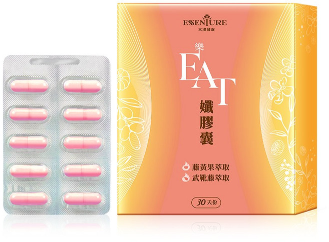 大漢酵素 樂EAT孅膠囊, 1個, 60顆