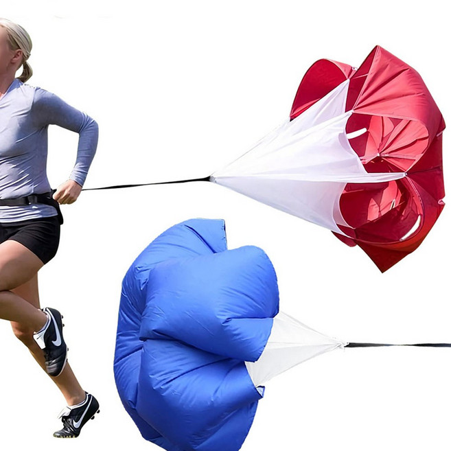 심플 디자인 공기저항 달리기 낙하산 훈련용품, 형광그린, 1개