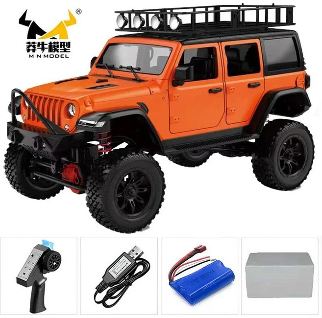 MN99s RC 자동차 1:12 모델 RTR 버전 2.4G 4WD 락 크롤러 수비수 원격 제어 트럭 장난감, 26 MN128 Orange