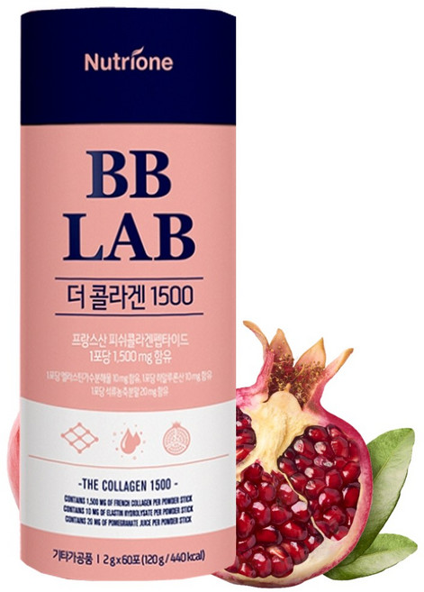 ++7979 뉴트리원 BB LAB 더콜라겐1500 - 2 000mg x 60포, 120g, 2개