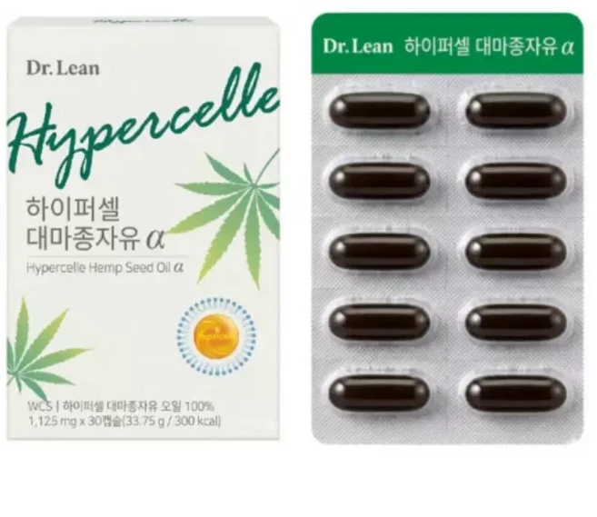 닥터린 하이퍼셀 대마종자유 알파 1125mg x 30캡슐 1개 553446, 닥터린 하이퍼셀 대마종자유 알파 1125mg x 30캡