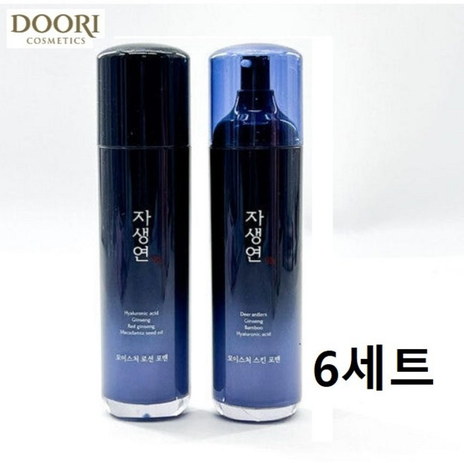 (형제)두리화장품 댕기머리 자생연 모이스처 남자 스킨로션 세트 화장품 벌크제품, 6세트