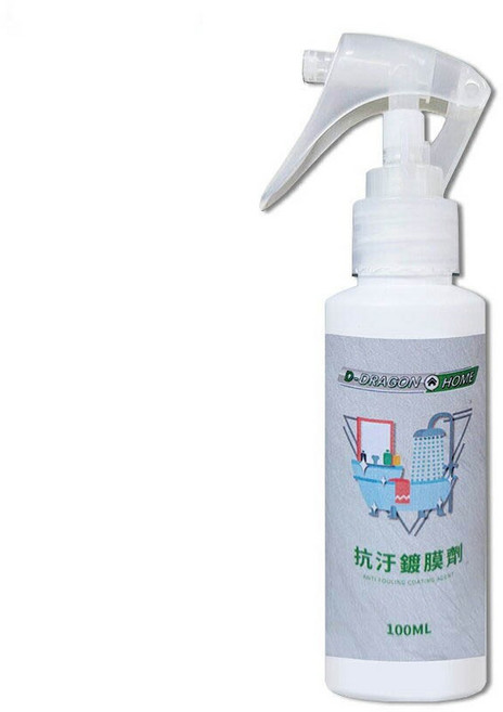 愛家捷 浴室用 抗污鍍膜劑100ml 水垢水漬髒污不殘留 玻璃門鏡子浴缸洗手台洗臉檯面馬桶壁面 抗汙鍍膜撥水亮, 1個, 1入