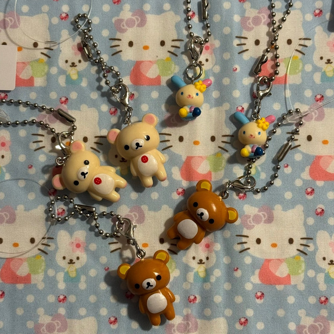 귀요미 리락쿠마 & 우사하나 키링