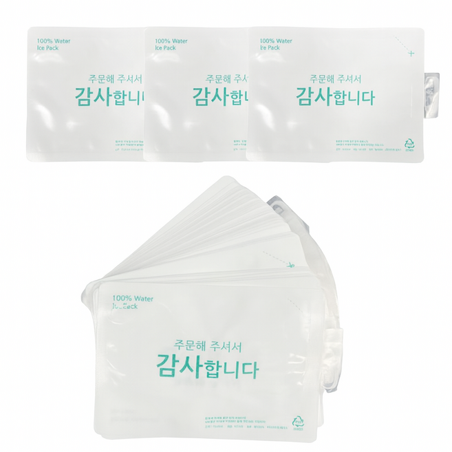 제이제이컴퍼니 반제품 아이스팩 16x23 물 100%, 1세트, 300개