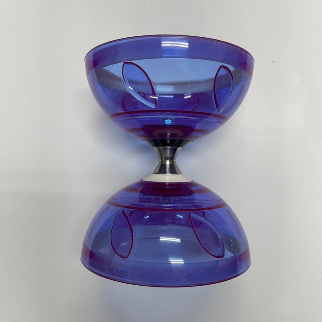 安全學生五軸扯鈴 雙頭空竹 附棍線 比賽級, 紫色, 1個