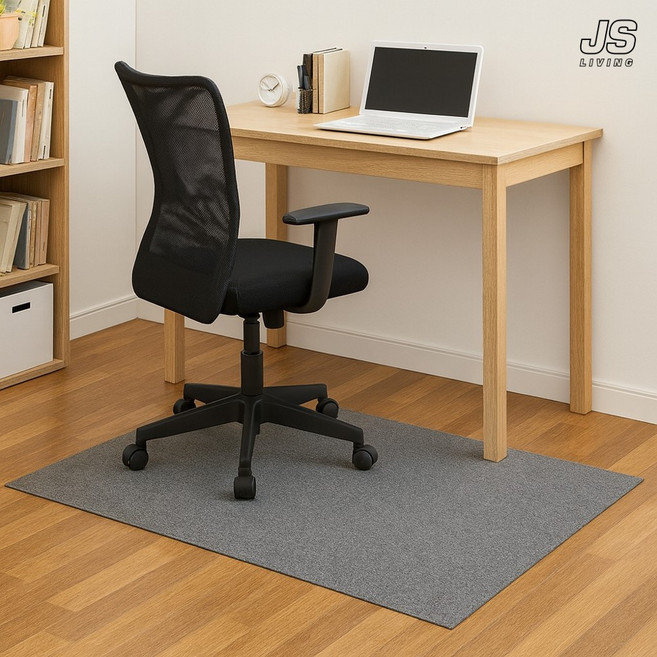 JS리빙 서재 책상 바닥보호 체어매트 주방 미끄럼방지 다용도 매트 사각 그레이 거실 소음방지 러그 사무실 의자매트 현관 신발장 발매트 먼지없는 패드 JSLIVING@HERMO813