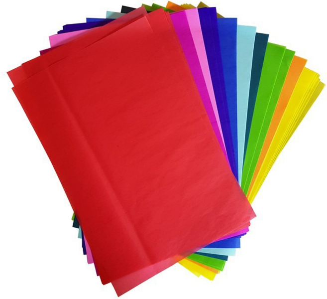 노크원 컬러 색화지 습자지 꽃볼 혼합색상 8절 10색상 200매/300매/400매, 300개