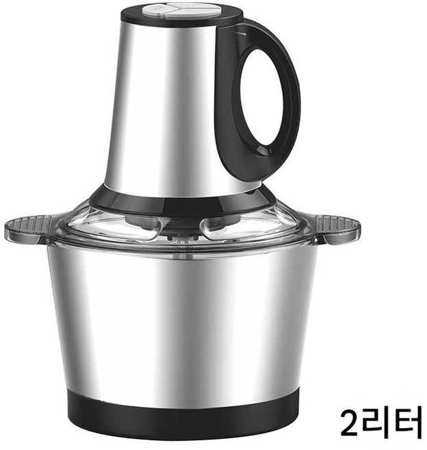 자칠 스테인리스 스틸 고기 분쇄기 3단 속도 전동 고기 분쇄기 가정용 전기 자동 다지기2L/3L, 2리터