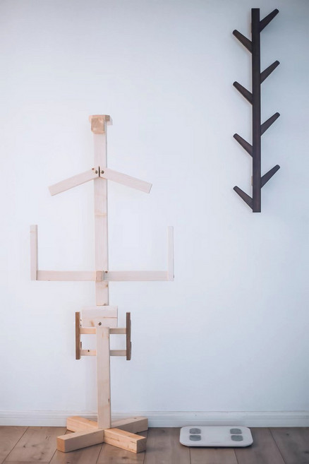 원목 검도 호구 렉 도복 선반 수납 용품 거치대 걸이 스탠드 호구 조립식 다이카 일본장군, 1개, 1.5m 3중 칼 보호대