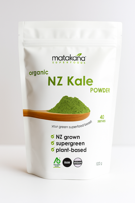마타카나 뉴질랜드 100% 유기농 컬리케일 분말, 2개, 100g