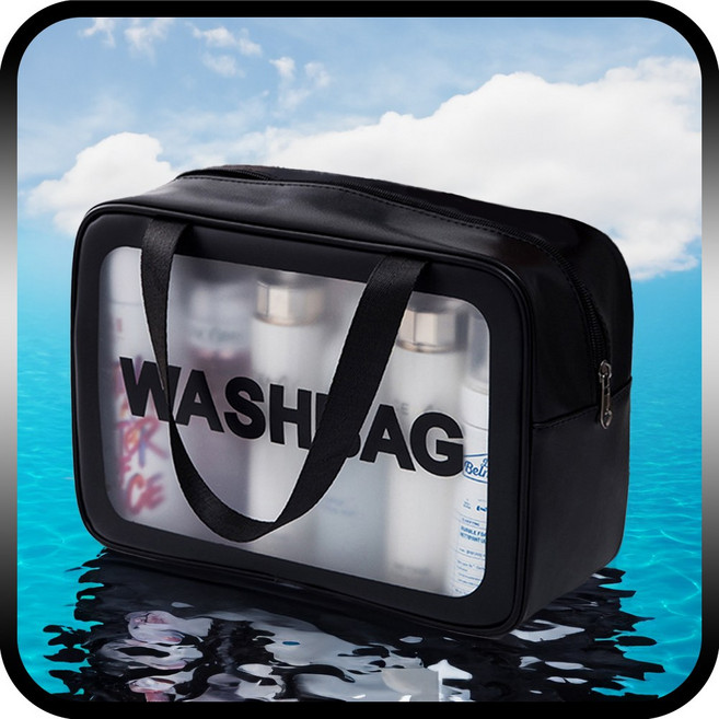 하루미 방수 수영가방 목욕 드라이 백 파우치, 블랙