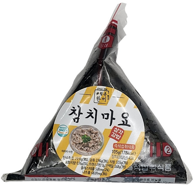 참치 마요네즈 삼각김밥, 1개, 105g