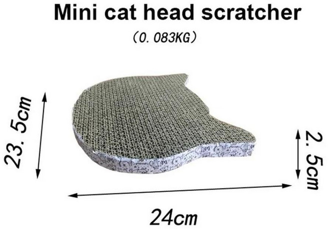 애완 동물 고양이 스크래치 패드 주름 포스트 새끼 종이 연삭 네일 스크레이퍼 매트, 1개