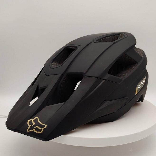 산악 자전거 헬멧 경량 오프로드 다운힐 일체형 성인용 여름용, 1개, D_블랙 레드 폭스