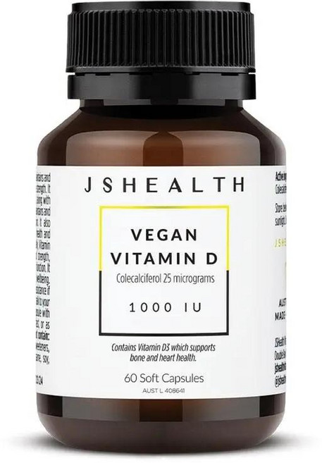 호주 제이에스헬스 JSHEALTH Vitamin D 비타민D 1000IU 캡슐, 30정, 3개