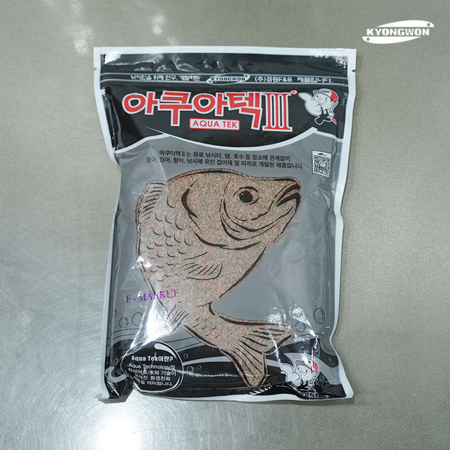 경원산업 아쿠아텍3 수용성 경원떡밥 어분 붕어 잉어 향어 떡밥, 1개