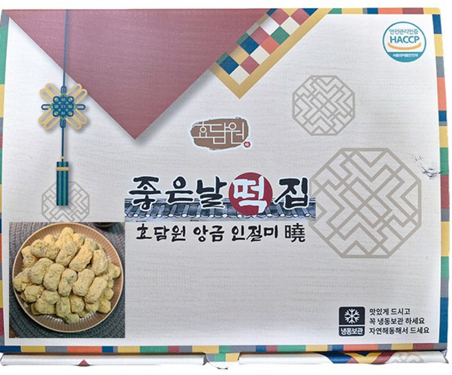 효담원 옛날쑥인절미 국내산쌀 굳지않는떡 어른간식 아침식사대용, 18g, 50개