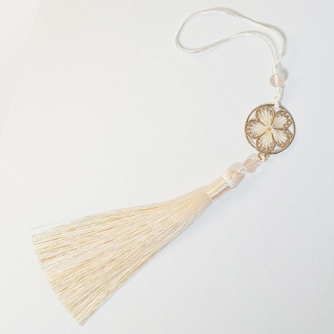 반야연 전통 노리개 키링 메탈 무궁화 문양 한복 장식 열쇠고리