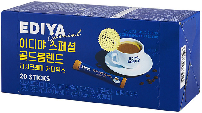 이디야 스페셜 골드 블렌드 커피믹스, 11g, 20개입, 1개