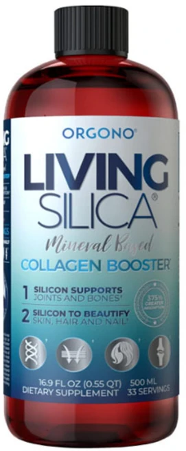 Living Silica Collagen Booster Liquid 16.9 oz 오르고노 리빙 실리카 콜라겐 부스터 규소수, 500ml, 1개 - 쿠팡