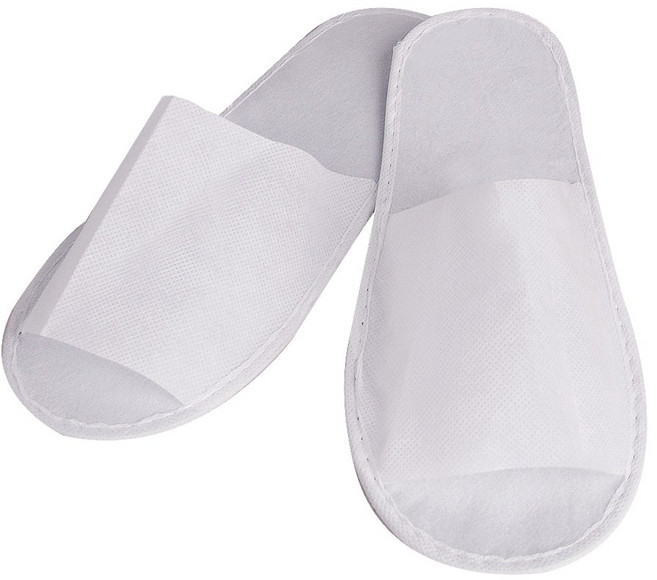 일회용 슬리퍼 부직포 실내화 손님용 거실화 여행용 객실화, 앞트임, 20개