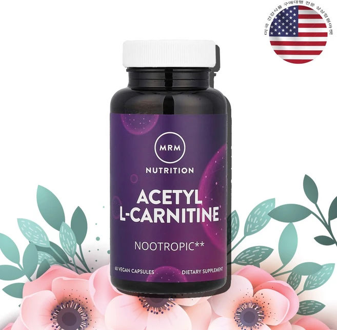 [ 60캡슐 ] MRM 아세틸 L 카르니틴 베지 캡슐, 2개, 60정 - 쿠팡