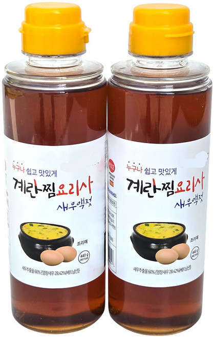 새마원 계란찜요리사 새우액젓 440g, 2개