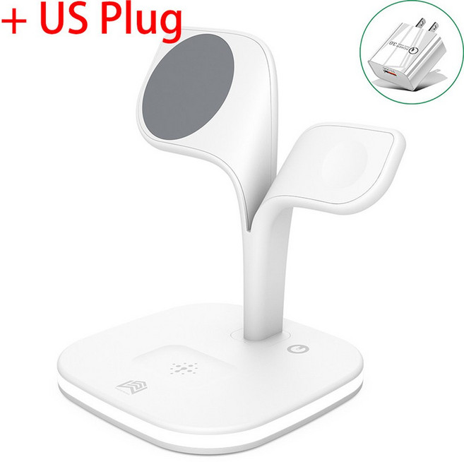 3 In 1 Wireless 12 M Max for Charger 14 13 Holder, White with US, 1개