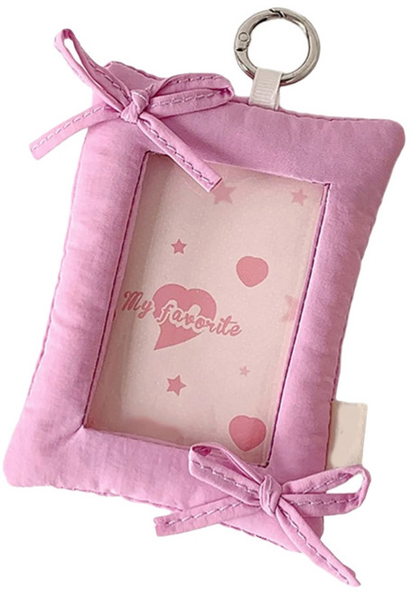 Sweet Bows Photocard holder 사랑스러운 신용 카드 소매 펜던트 Keychain Badge Holder 학생 카드 ID 카드 은행 카드