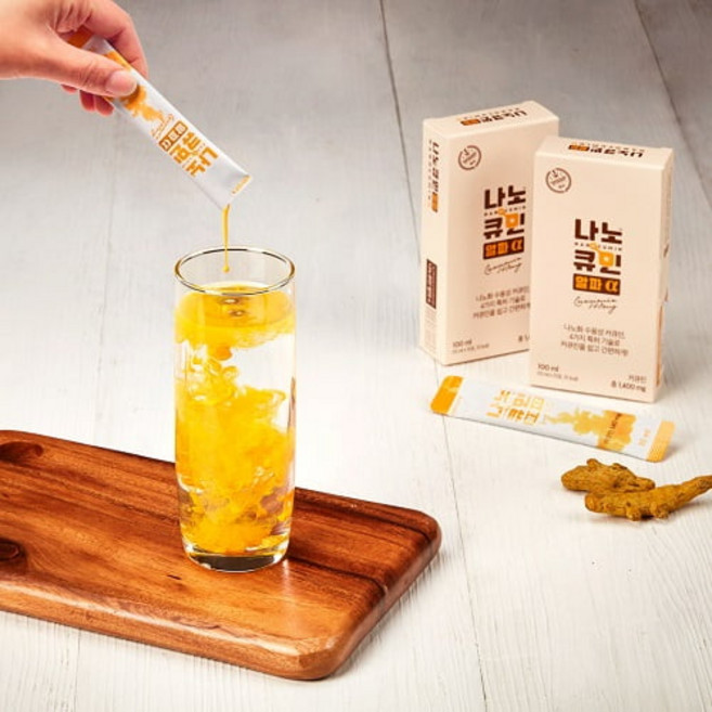 신현준 강황 수용성 커큐민 나노큐민 알파 30포 (1개월분), 1세트, 300ml